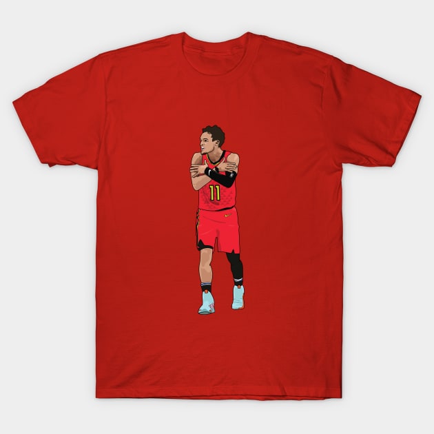 Trae Young Ice Trae Atlanta Hawks T-Shirt by xavierjfong